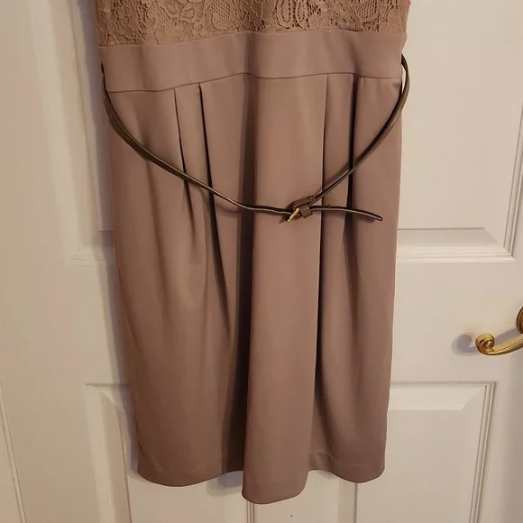 NWT MNG by Mango tan lace dress - Picture 3 of 5